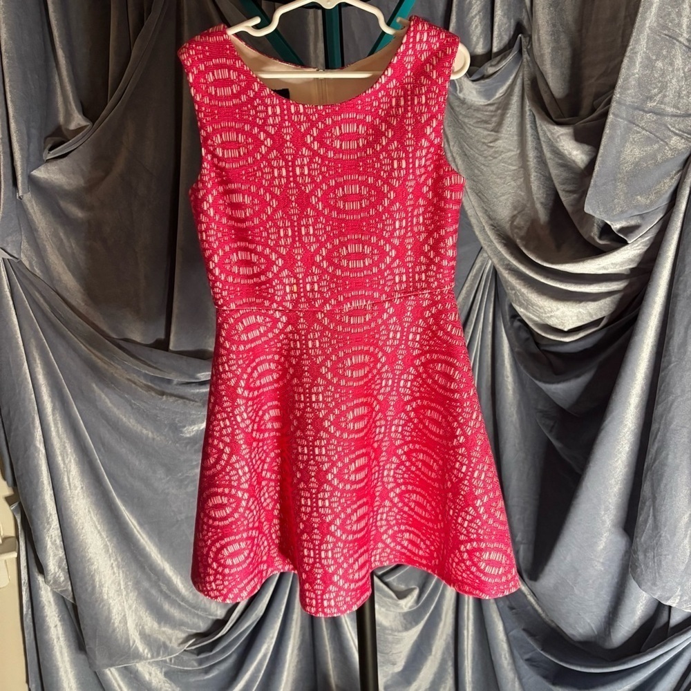 Amy Byer girls pink lace dress valentines